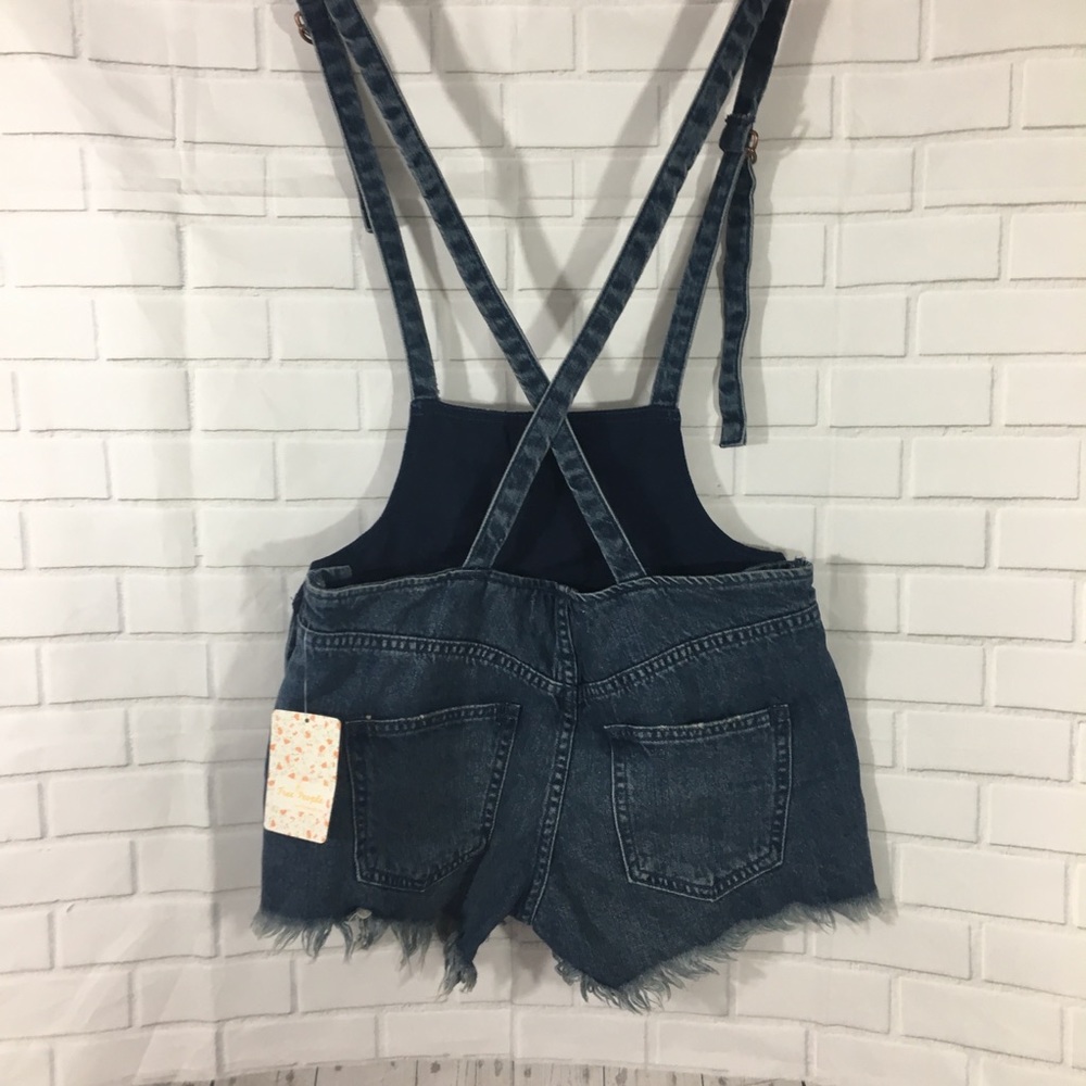 We The free NWT Denim overall shorts 25 - Picture 5 of 8